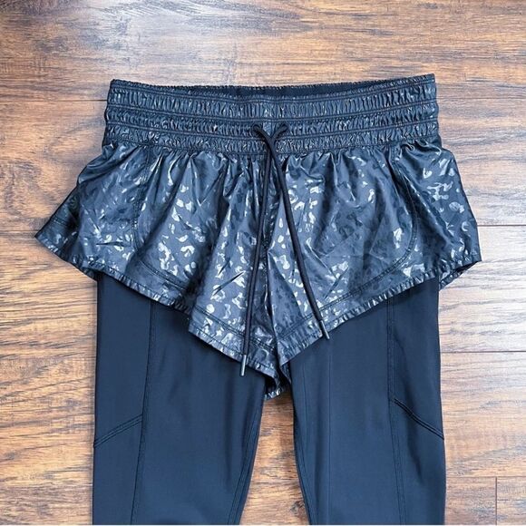 Athleta Rainier 2-in-1 Tight Leggings Blue XSP - Picture 2 of 9